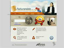 Tablet Screenshot of facturandote.com.mx