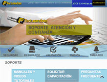 Tablet Screenshot of facturandote.com